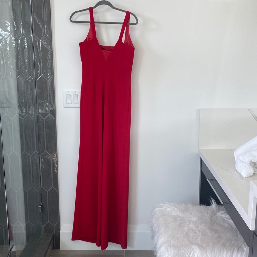 Galvon London red jumpsuit